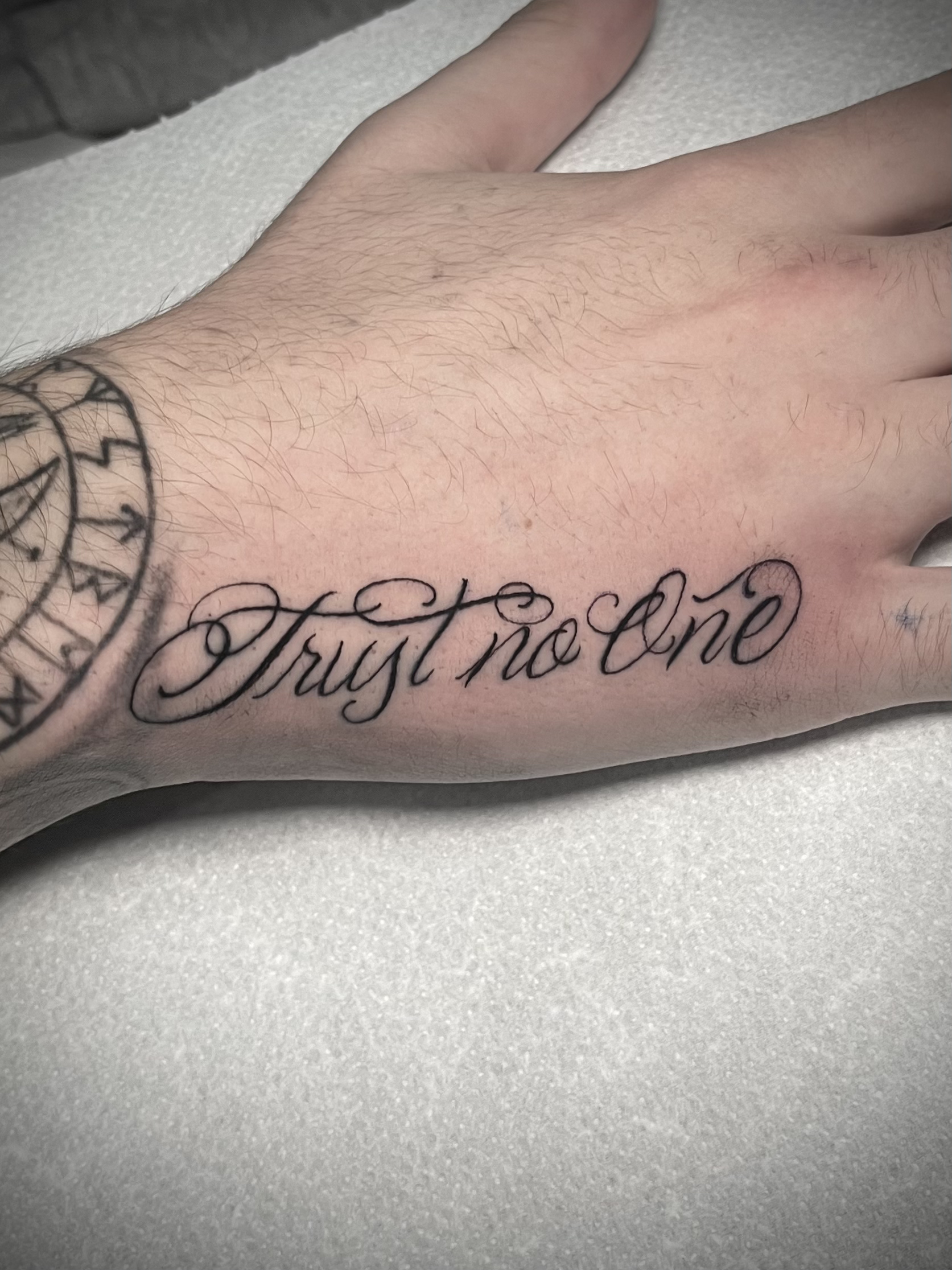 Lettering geometric pattern